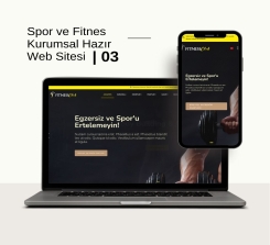 Spor ve Fitnes Salonu Kurumsal Sitesi Tasarımı - 03
