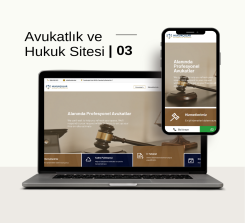 Avukatlık ve Hukuk Sitesi Tasarımı - 03