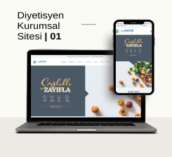 Diyetisyen Kurumsal Sitesi Tasarımı - 01