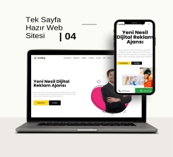 Tek Sayfa Kurumsal Sitesi Tasarımı - 04
