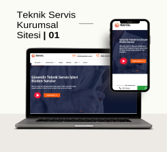 Teknik Servis Kurumsal Sitesi Tasarımı - 01